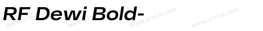RF Dewi Bold字体转换 RF Dewi Bold字体转换